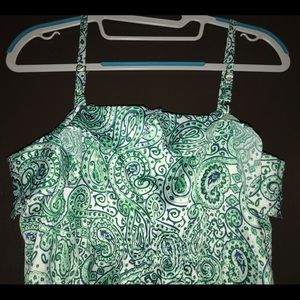 Tommy Hilfiger - Green/White Paisley Print Top